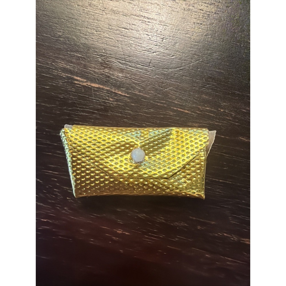 VINTAGE MATTEL BARBIE GOLD DIMPLE CLUTCH PURSE 1960